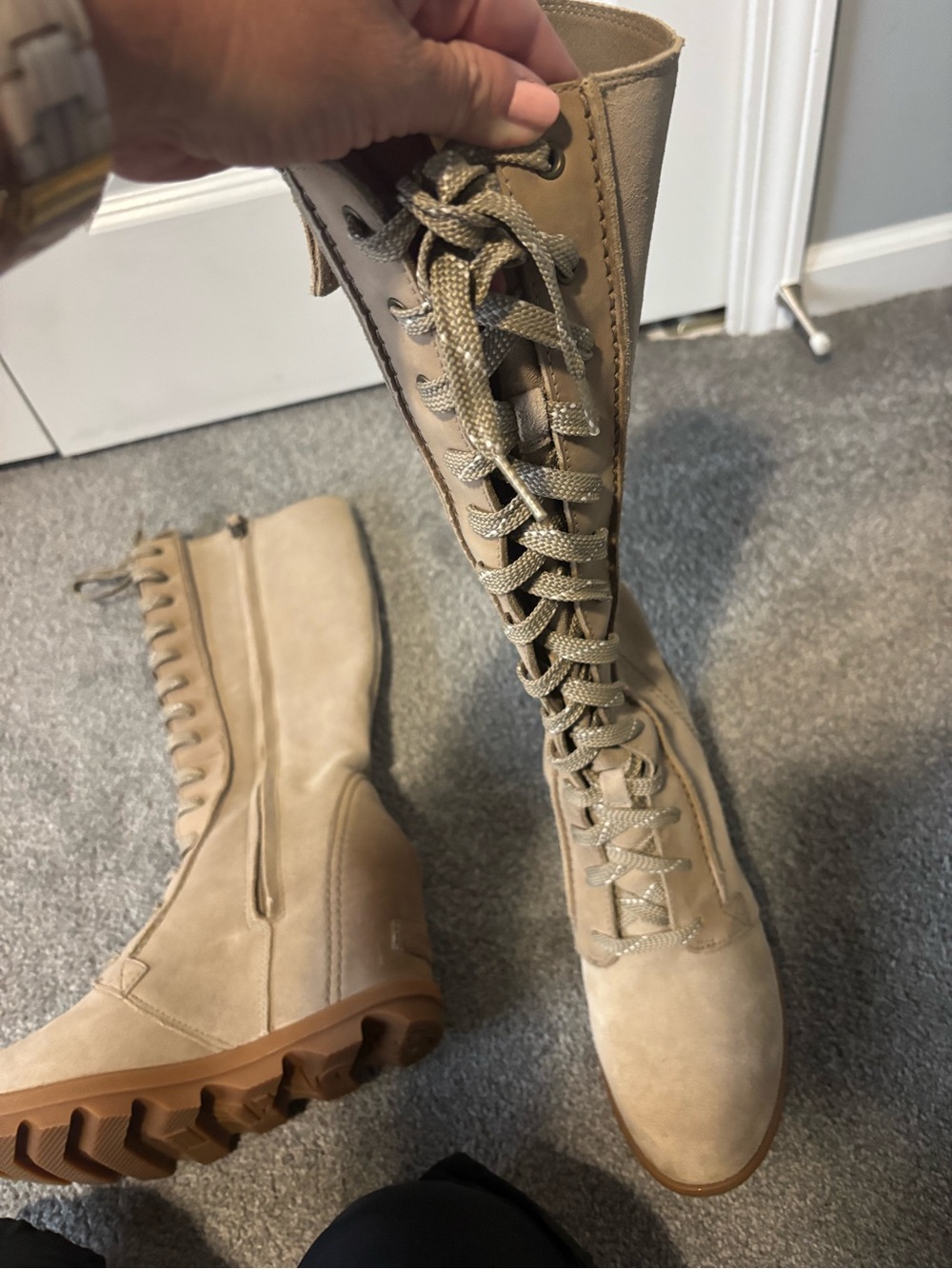 Sorel Women's Taupe Lace-Up Mid-Calf Boots - Picture 2 of 6